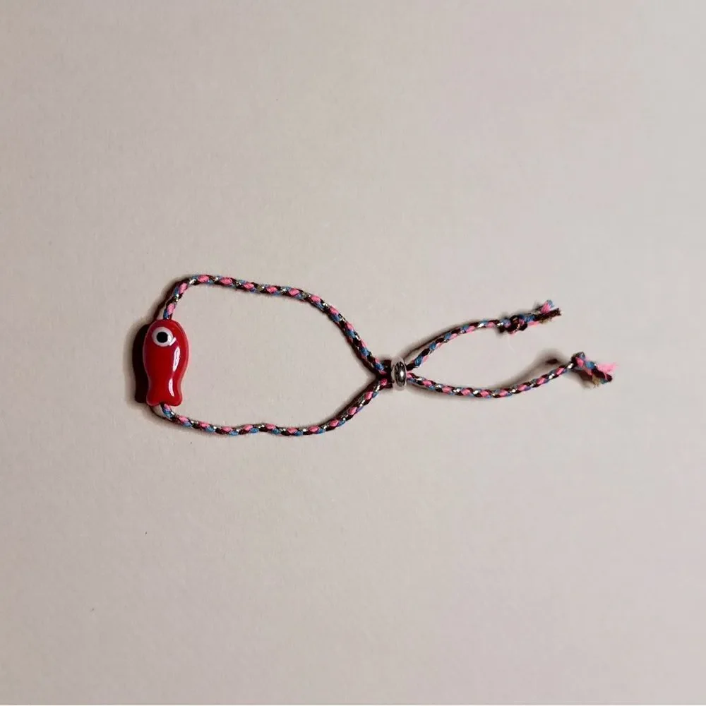 Multicolor Fish Charm Bracelet S947